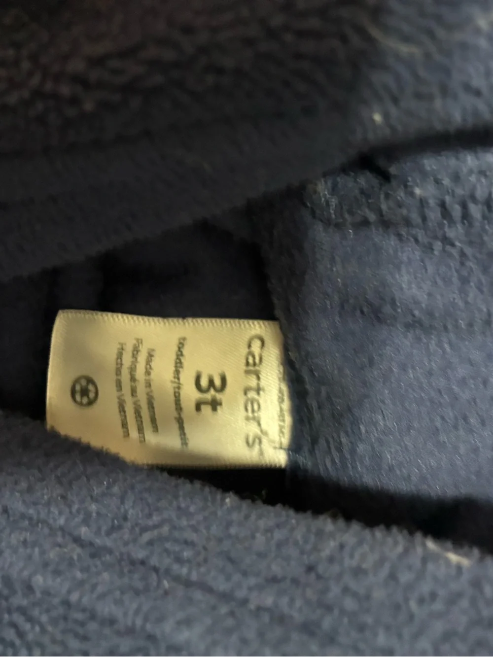 Carter's Dark Navy Fleece Hoodie